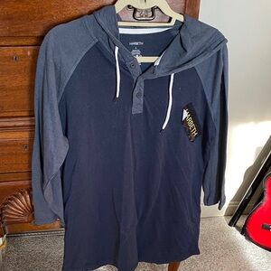 Men's Dark Blue Hoodie Shirt
